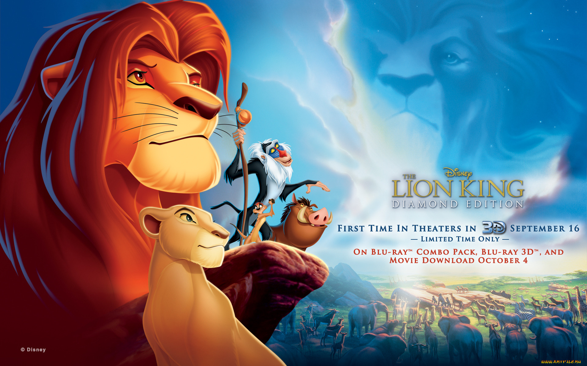 Обои The Lion King 3D Мультфильмы The Lion King 3D, обои для рабочего  стола, фотографии the, lion, king, 3d, мультфильмы, пумба, timon, тимон,  simba, симба, pumbaa, rafiki, рафики, nala, нала Обои для